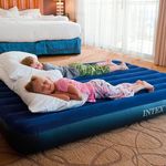 product_image_name-Intex-4x6 feet full size Durabeam Standard Classic Downy Inflatable Mattress, sleeping mat pad, waterproof Polyester, Navy Blue, portable-A Free Electric Pump-7