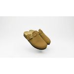 Men Suede Buckle Clogs