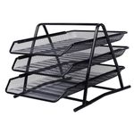 product_image_name-Generic-3 Tier A4 Size Metal Desk Document Tray Wire Mesh-3