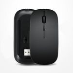 Rechargeable Wireless Mouse 2.4GHz Ultra Slim-Black