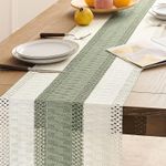 product_image_name-Generic-Green Bohemia Table Runner for Home Decor with Tassels, Dining Table Runner with Beige Macrame-1
