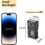 product_image_name-Generic-Mini Rechargeable FlashLight 850 Lumens With Back Clip - Black-6