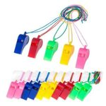 5 Pcs Plastic Referee Sports Game Whistles
