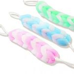 product_image_name-Generic-3 PCS Bath Cloth Back Body Scrubber , Shower Sponge With Handle -1