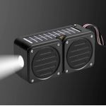 product_image_name-TWS-FM Radio And Speaker With Solar Panels Charging With Torch Wireless Bluetooth Speaker Stereo Subwoofer Portable Active Torch Speaker Flashlight Radio/TF/USB-1