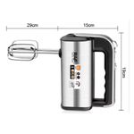 product_image_name-RAF-Electric Handheld Mixer With 5 Turbo Speeds And 300W For Baking & Cooking. Kitchen Food Mixer: 2 Dough Hooks And 2 Beaters. For Mixing, Whisking, Kneading, Combining. -2