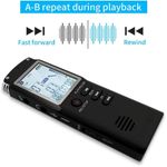 product_image_name-Generic-Voice Recorder USB Professional Mini Dictaphone MP3 Player 8GB Digital Sound Voice Activated Audio Recorder-3