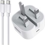 Apple iPhone 16 Pro Max Charger, 35W USB C Charger with USB-C to C Fast Charing/Data Cable (2m)