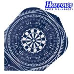 Harrows Dart Flights Quadro Eh2b - Blue Dartboard..