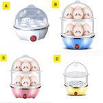 product_image_name-Generic-Egg Cooker, 14 Egg Capacity Electric Egg Cooker, for Hard Boiled Eggs, Steaming Shelf for Bread And Vegetables-1