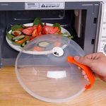 product_image_name-Generic-Microwave Food Cover Lid With Handle Anti Splash Sputtering -1
