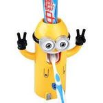 product_image_name-Generic-Minions Automatic Toothpaste Dispenser, 2-in-1 Cartoon Toothbrush Holder, Kids' Wall-Mounted Toothpaste Squeezer -1