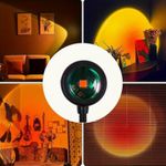 product_image_name-Generic-Sunset Lamp, Sunset Projection Light, Rainbow 7-Color Projector, Live Stream Background Ambient Light-4
