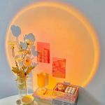 product_image_name-Generic-Sunset Lamp, Sunset Projection Light, Rainbow 7-Color Projector, Live Stream Background Ambient Light-5