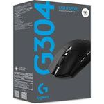 Lightspeed Wireless Hero Sensor 12,000 DPI Lightweight 6 Programmable Buttons 250h Battery Life On-Board Memory PC/Mac - Black 