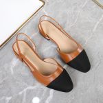 Mary Jane Sleek Slingbacks-Brown Blend 