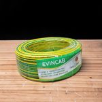 Evin Durable Yellow Green 2.5mm Single Core Solid Copper Wire PVC Insulated for Indoor Electrical Wiring Cable