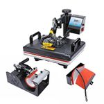 Combo 8 In 1 Digital Heat Press Multifunctional Transfer Sublimation T-shirt Mug Cap Cover Heat Press