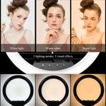 product_image_name-Generic-LJJ-45 18-Inch LED Ring Light Kit with Remote & Adjustable T-3