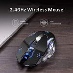 product_image_name-Generic-Wireless 2.4G Mouse Rechargeable 5.2 Bluetooth Silent Mouse-4