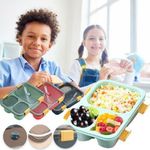 product_image_name-Generic-Leakproof 3 Partition Lunch Box + Spoon For Full Course Meal-4