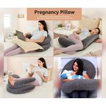 product_image_name-Generic-Velvet C-Shaped Pregnancy Pillow Full Body Support-5