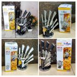 UNIQUE 9pcs Stainless Steel Knife Cutlery Set