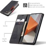 product_image_name-Generic-Caseme Retro Wallet Flip Cover for Redmi Note 13 Pro Plus(+) 5G – Premium PU Leather Kickstand Case with Card Slots & Magnetic Closure-2