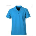 product_image_name-Fashion-Pure Cotton Cyan  T-shirt - blue-1
