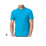 product_image_name-Fashion-Pure Cotton Cyan  T-shirt - blue-2