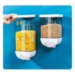 Wall Mounted Separate Rice Bucket Kitchen Cereal Dispenser