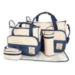 product_image_name-Fashion-5 Pieces Multi-functional Baby Diaper Travelling Bag-4