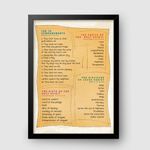 WaKi Commandments Fruits Gifts and Disciples Black Frame A2