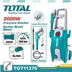 TOTAL Pressure Washers 2000 Watts High Pressure Washer 2000W CAR WASH MACHINE Water Gun Sprayer
