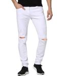 Men white knee cut