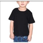 product_image_name-Generic-Kids Plain Round Neck T-Shirt – Black-3