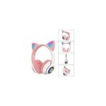 product_image_name-Aq General-Rgb Kids Headphones With Microphone/LED Light Pink In Colour-2