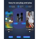 product_image_name-Generic-Wireless Lavalier Microphone with Stereo Sound and Noise Reduction-2