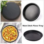 product_image_name-Generic-*3pcs pizza pans set *  Carbon steel  Non stick material  Smooth edges  Sizes: 6, 7 and 8 inches-5