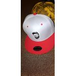 Label Beard Gentleman Pattern Red & Grey Snapback Cap