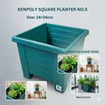 Kenpoly No.5 Flower pot/planter square 