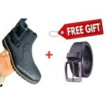 Best Quality Casual And Official Men Boots + FREE PURE LEATHER BELT.