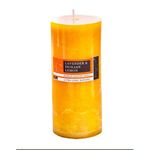 Lavender And Sicilian Lemon Scented Pillar Candles