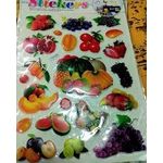 Fruit Sticker Sheet – Colorful Glossy Designs
