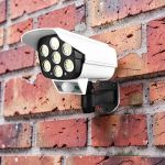 High Power Brightness Solar Powered Dummy Fake Cctv Camera Motion Sensor Solar Light