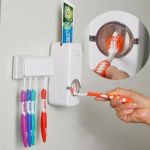 Automatic Tooth Paste Dispenser & Tooth Brush Holder.