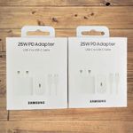 Samsung Galaxy A90s 25W Super Fast CHARGER USB C-C CABLE-white