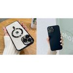 iPhone 13 SILICONE CASE BLACK & MAGNETIC CLEAR CASE BLACK