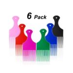 6pcAfro Hair Wide Hair Pick, Afro Combs