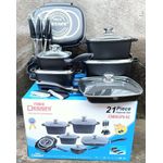 Dessini 21pcs Square Nonstick  Granite Cookware Set